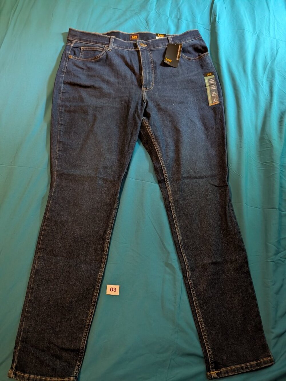 NWT Lee High Rise Skinny Size 18M Deepest Dark Wash